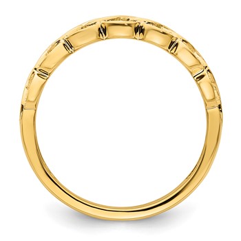 14k Diamond Wedding Band — alternate view