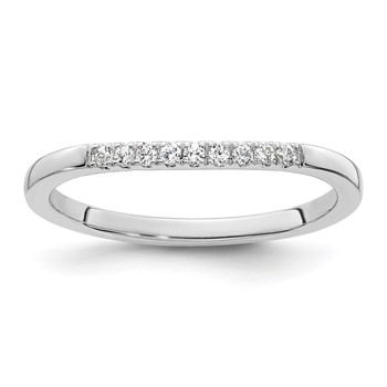 14k White Gold Diamond Wedding Band