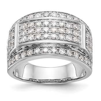 True Origin 14K White Gold 2 carat Lab Grown Diamond VS+ F+ Complete Ring