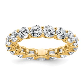 14k Round Prong Set Size 5.5 Eternity Band Mounting