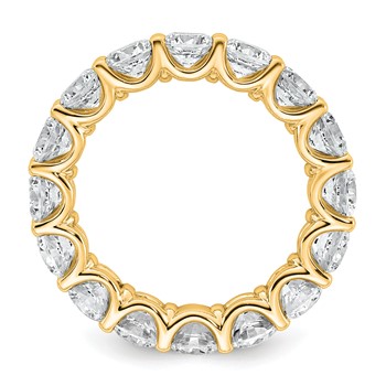 14k Round Prong Set Size 4.5 Eternity Band Mounting — alternate view