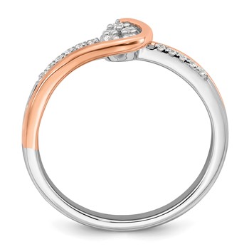 14k Two-tone Complete Diamond Cluster Teardrop Engagement Ring — alternate view