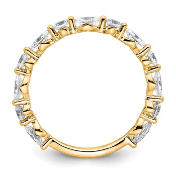 True Origin 14K Yellow Gold 3/4 carat Lab Grown Diamond VS+ F+ Complete Wedding Band — alternate view