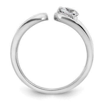 True Origin 14K White Gold 1/2 carat Lab Grown Diamond VS+ F+ Complete Band — alternate view
