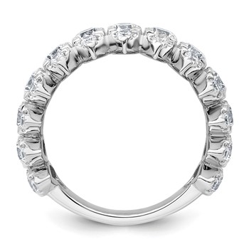 True Origin 14K White Gold 2 3/8 carat Lab Grown Diamond VS+ F+ Complete Band — alternate view