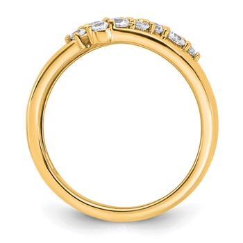 True Origin 14K Yellow Gold 3/8 carat Lab Grown Diamond VS+ F+ Complete Band — alternate view