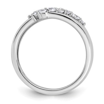 True Origin 14K White Gold 3/8 carat Lab Grown Diamond VS+ F+ Complete Band — alternate view