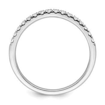 True Origin 14K White Gold 1/2 carat Lab Grown Diamond VS+ F+ Set of Two Complete Wedding Bands — alternate view