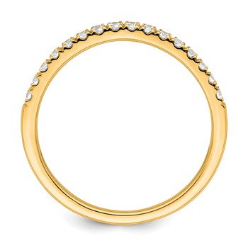 True Origin 14K Yellow Gold 1/2 carat Lab Grown Diamond VS+ F+ Set of Two Complete Wedding Bands — alternate view