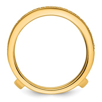 14k Complete Diamond Ring Guard — alternate view