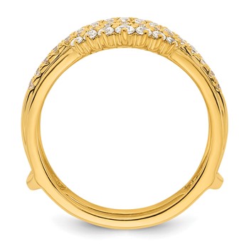 14k Complete Diamond Ring Guard — alternate view