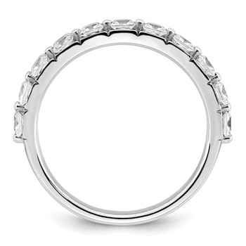 14k White Gold 1 carat Lab Grown Diamond VS+ F+ Complete Wedding Band — alternate view