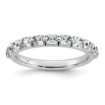 14k White Gold 1 carat Lab Grown Diamond VS+ F+ Complete Wedding Band