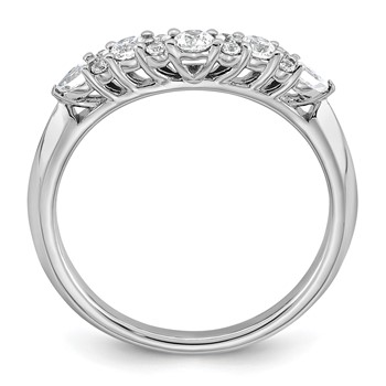 14k White Gold 1/3 carat Lab Grown Diamond VS+ F+ Complete Wedding Band — alternate view