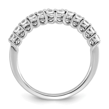 14k White Gold 3/8 carat Lab Grown Diamond VS+ F+ Complete Wedding Band — alternate view