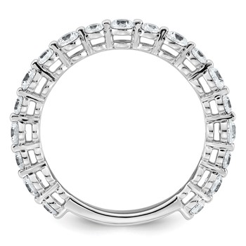 14k White Gold 7/8 carat Lab Grown Diamond VS+ F+ Complete Wedding Band — alternate view