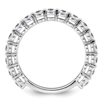 14k White Gold 1 carat Lab Grown Diamond VS+ F+ Complete Wedding Band — alternate view