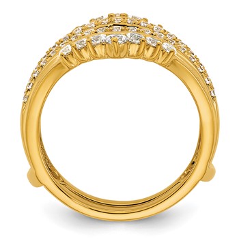 14k 1 carat Lab Grown Diamond VS/SI+ G+ Complete Ring Guard — alternate view