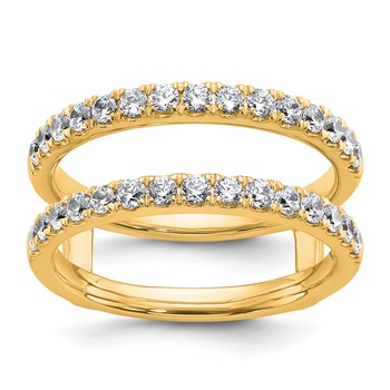 14k 3/4 carat Lab Grown Diamond VS+ F+ Complete Ring Guard