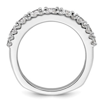 14k White Gold 1 5/8 carat Lab Grown Diamond VS+ F+ Complete Fashion Band — alternate view