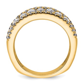 14k 2 1/5 carat Lab Grown Diamond VS+ F+ Complete Fashion Band — alternate view