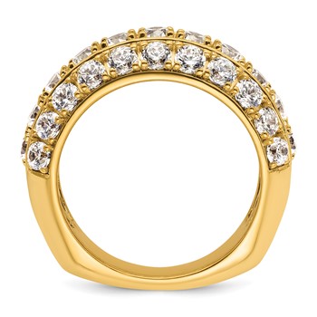 14k 2 1/2 carat Lab Grown Diamond VS+ F+ Complete Fashion Band — alternate view