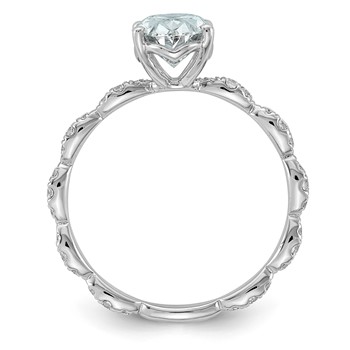 14kw 1 7/8ct Certified Oval Center Lab Grown Diamond VS+ F+ Comp Ring — alternate view