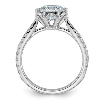 14kw 1 7/8ct Cert Round Center Lab Grown Dia VS+ F+ 6-Prong Comp Ring — alternate view