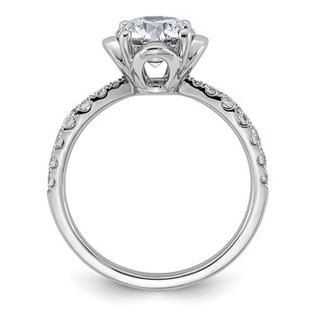 14kw 1 7/8ct Cert Round Center Lab Grown Dia VS+ F+ 4-Prong Comp Ring — alternate view