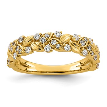 14ky 3/8ct Lab Grown Dia  VS+ F+ Fancy Complete Band