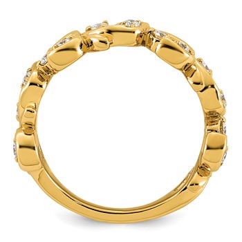 14ky 3/8ct Lab Grown Dia  VS+ F+ Fancy Complete Band — alternate view