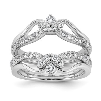 14kw 3/4ct Lab Grown Dia VS+ F+ Complete Ring Guard