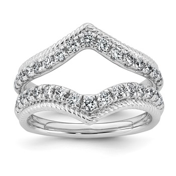 14kw 3/4ct Lab Grown Dia VS+ F+ Complete Ring Guard