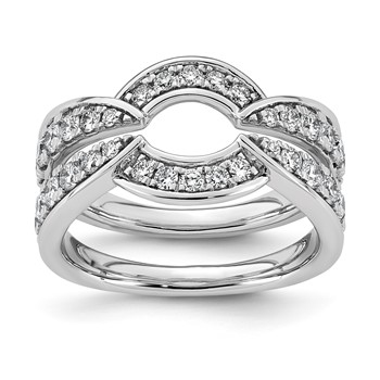 14kw 1ct Lab Grown Dia VS+ F+ Complete Ring Guard