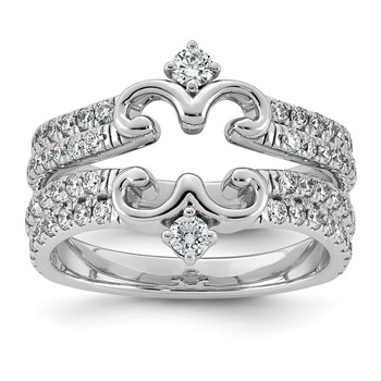 14kw 1ct Lab Grown Dia VS+ F+ Complete Ring Guard