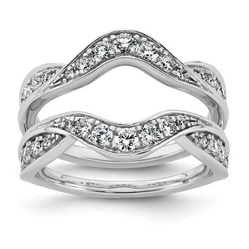 14kw 3/4ct Lab Grown Dia VS+ F+ Complete Ring Guard