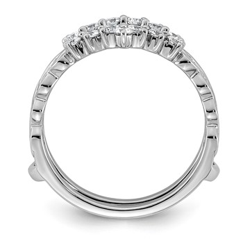 14kw 1/2ct Lab Grown Dia VS+ F+ Complete Ring Guard — alternate view