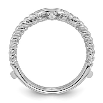 14kw 1/2ct Lab Grown Dia VS+ F+ Complete Ring Guard — alternate view