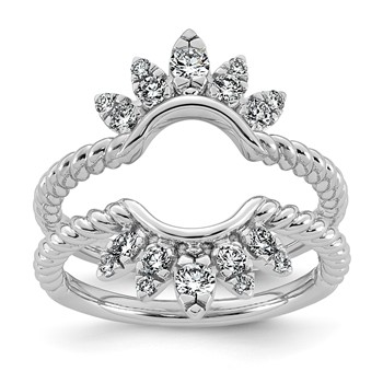 14kw 1/2ct Lab Grown Dia VS+ F+ Complete Ring Guard