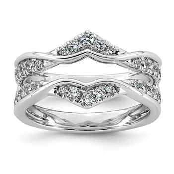 14kw 3/4ct Lab Grown Dia VS+ F+ Complete Ring Guard