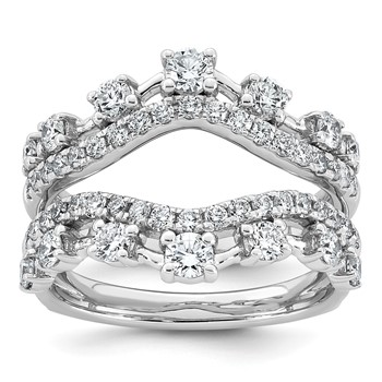 14kw 1 1/4ct Lab Grown Dia VS+ F+ Complete Ring Guard