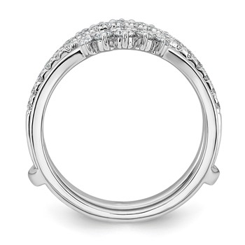 14kw 3/4ct Lab Grown Dia VS+ F+ Complete Ring Guard — alternate view