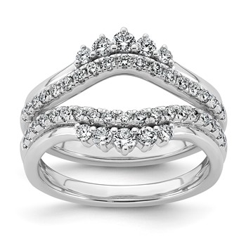 14kw 3/4ct Lab Grown Dia VS+ F+ Complete Ring Guard