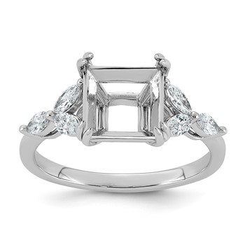 14kw 3/8ct Lab Grown Dia VS+ F+ Semi-mount Ring