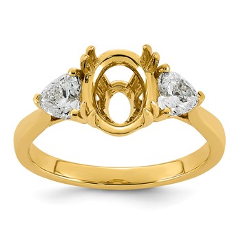 14ky 5/8ct Lab Grown Dia VS+ F+ Semi-mount Ring