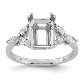 14kw 3/8ct Lab Grown Dia VS+ F+ Semi-mount Ring