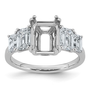 14kw 1 7/8ct Lab Grown Dia VS+ F+ Semi-mount Ring