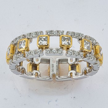 14ktt 3/4ct Lab Grown Dia VS+ F+ Comp Eternity Band