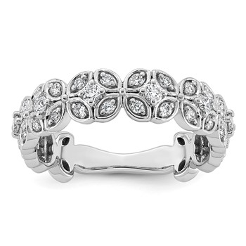 14kw 1/2ct Lab Grown Dia VS+ F+ Comp Fashion Ring