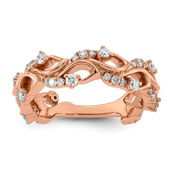 14kr 1/2ct Lab Grown Dia VS+ F+ Comp Fashion Ring